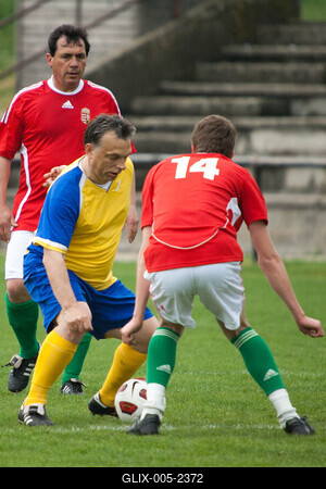 Puskás-Suzuki Kupa öregfiúk labdarúgó mérkőzés-stock-foto