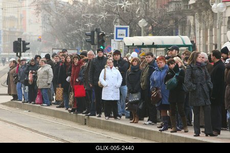 BKV sztrájk-stock-foto