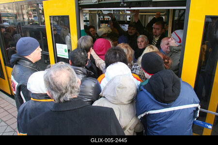 BKV sztrájk-stock-foto