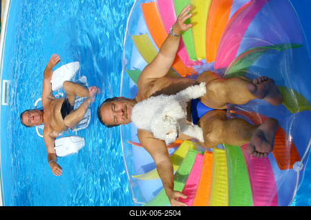 Bajor Imre és Koós János együtt nyaral-stock-foto