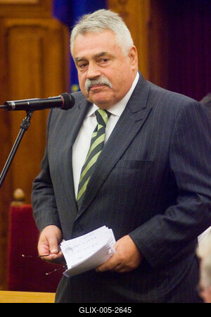 A parlamenti pártok meghallgatják a köztársasági elnök-jelölteket-stock-foto