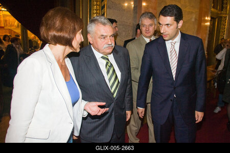 A parlamenti pártok meghallgatják a köztársasági elnök-jelölteket-stock-foto