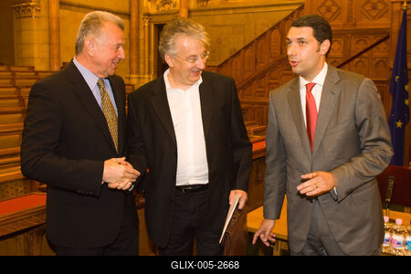 A parlamenti pártok meghallgatják a köztársasági elnök-jelölteket-stock-foto