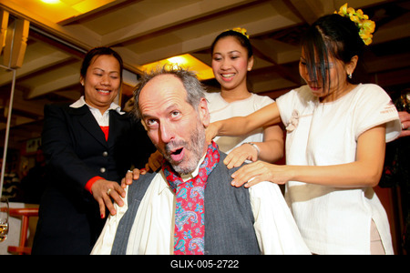 Benkő Dániel női hátsókat fest-stock-foto