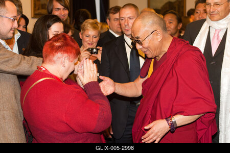 A Dalai Láma Budapesten-stock-foto