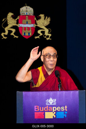 A Dalai Láma Budapesten-stock-foto