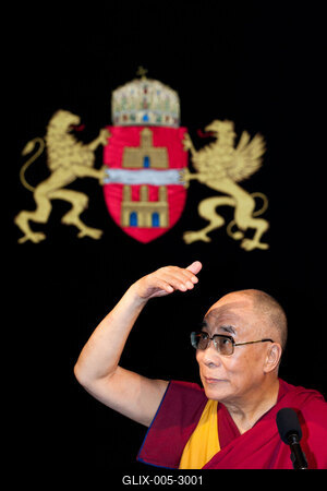 A Dalai Láma Budapesten-stock-foto