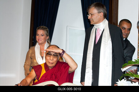 A Dalai Láma Budapesten-stock-foto