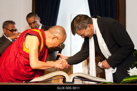 A Dalai Láma Budapesten-stock-foto