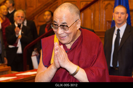 A Dalai Láma Budapesten-stock-foto