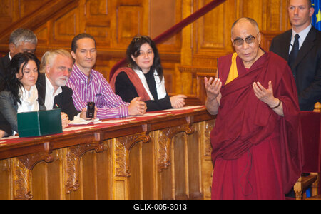 A Dalai Láma Budapesten-stock-foto
