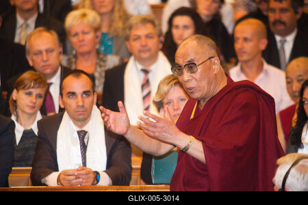 A Dalai Láma Budapesten-stock-foto