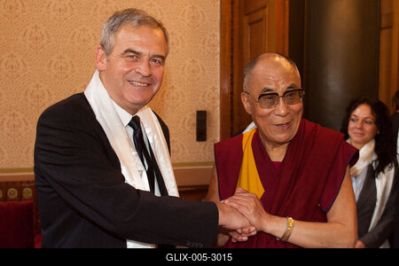 A Dalai Láma Budapesten-stock-foto