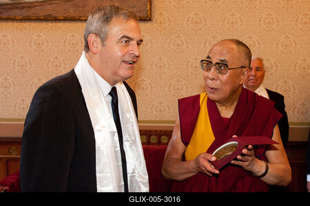A Dalai Láma Budapesten-stock-foto