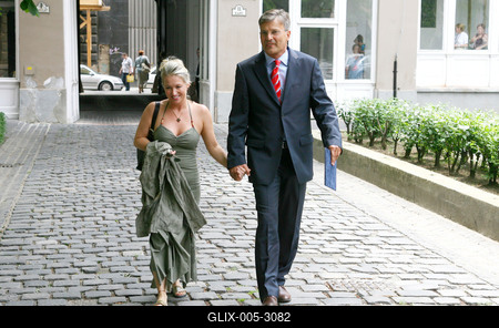 Demszky az MSZP-SZDSZ közös jelölt-stock-foto