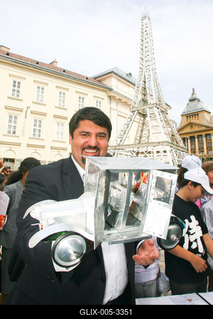 Eiffel-torony Budapesten-stock-foto