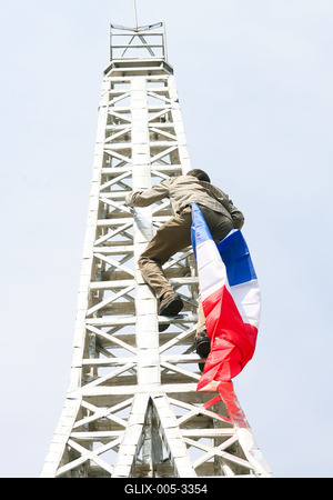 Eiffel-torony Budapesten-stock-foto