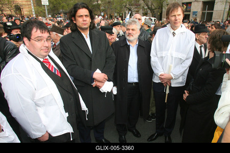 A holokausztra emlékeztek-stock-foto