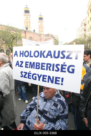 A holokausztra emlékeztek-stock-foto