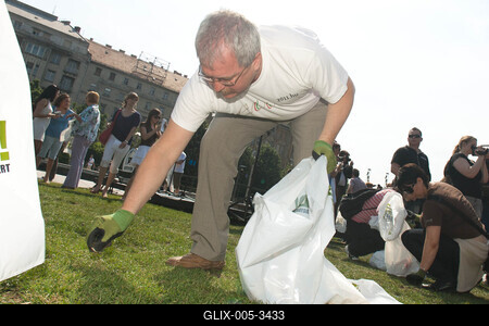 TeSzedd! akció Budapesten-stock-foto