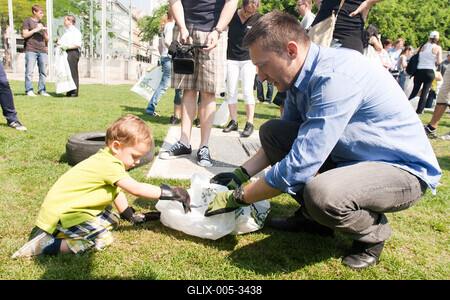 TeSzedd! akció Budapesten-stock-foto