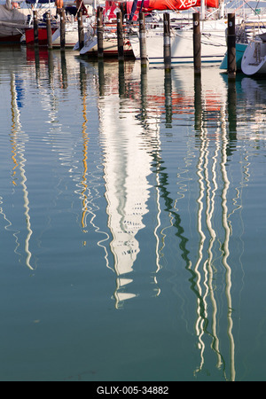 Balatonfüredi kikötő-stock-foto