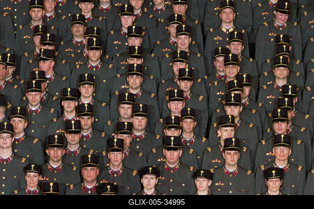 Az Országgyűlési Őrség eskütétele-stock-foto