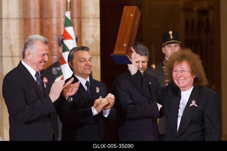 Kossuth-díj átadás a Parlamentben-stock-foto