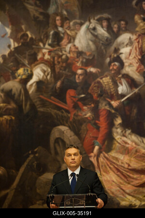 Hősök, szentek, királyok c. kiállítás megnyitója-stock-foto