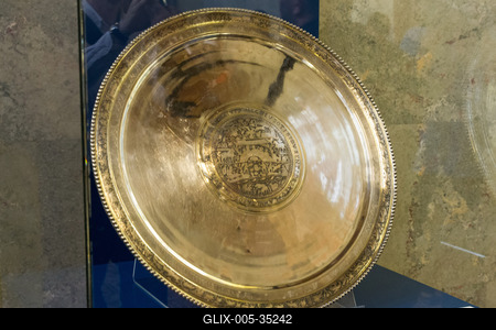 Sajtótájékoztató a Seuso kincsek visszaszerzéséről-stock-foto