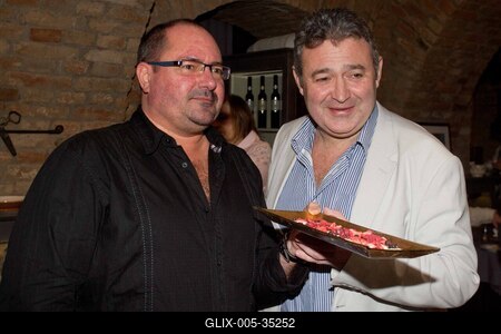 Gasztronómiai bemutató a Symbol étteremben-stock-foto