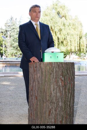 A felújított margitszigeti szőkőkút átadása-stock-foto