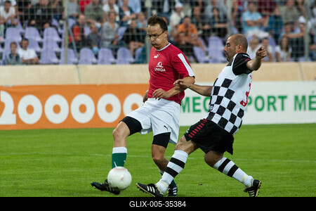 Forma 1 - All Stars mérkőzés-stock-foto