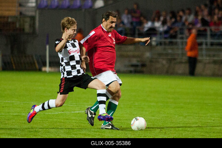 Forma 1 - All Stars mérkőzés-stock-foto