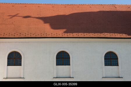 A Tihanyi Bencés Apátság-stock-foto