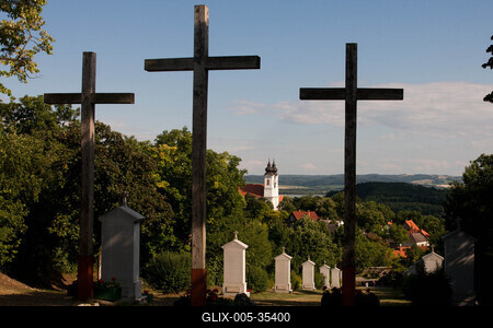 Tihanyi Golgota-stock-foto