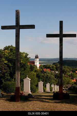 Tihanyi Golgota-stock-foto