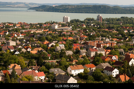 Balatonfüred és Tihany-stock-foto