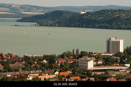 Balatonfüred és Tihany-stock-foto
