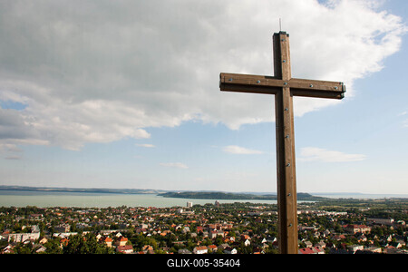 Balatonfüred és Tihany-stock-foto