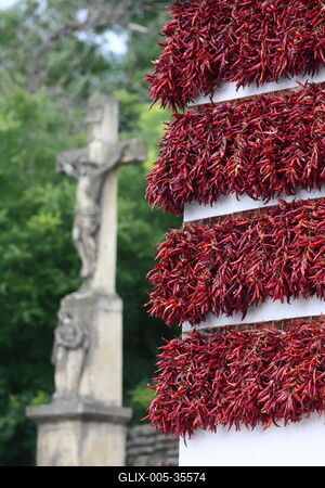 Paprikaház Tihanyban-stock-foto