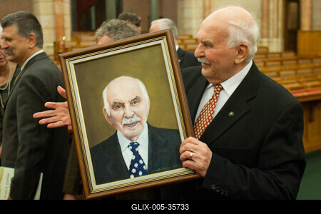 Horváth János születésnapját ünnepelte a Fidesz frakció-stock-foto