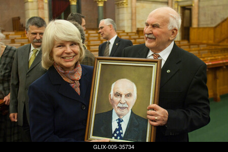Horváth János születésnapját ünnepelte a Fidesz frakció-stock-foto