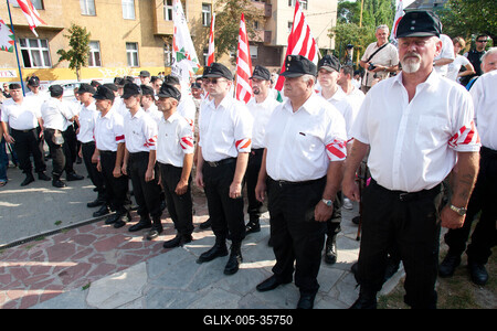 A Magyar Gárda megalakulását ünnepelte a Jobbik-stock-foto