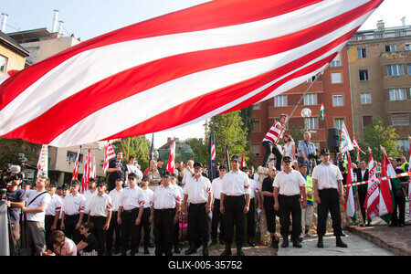 A Magyar Gárda megalakulását ünnepelte a Jobbik-stock-foto