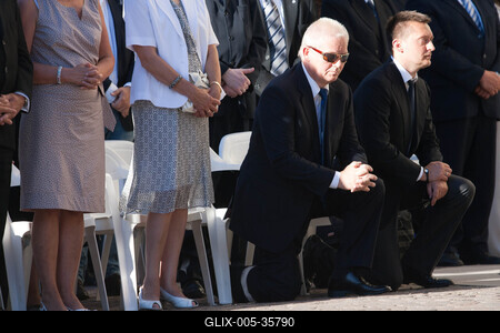 Szent mise és Szent Jobb körmenet-stock-foto