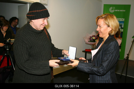 Tandori Dezső Goethe érmet kapott-stock-foto