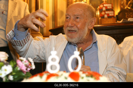 Taub János 80 éves-stock-foto