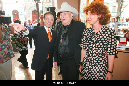 Tony Curtis ismét Magyarországon-stock-foto