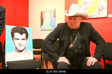 Tony Curtis ismét Magyarországon-stock-foto